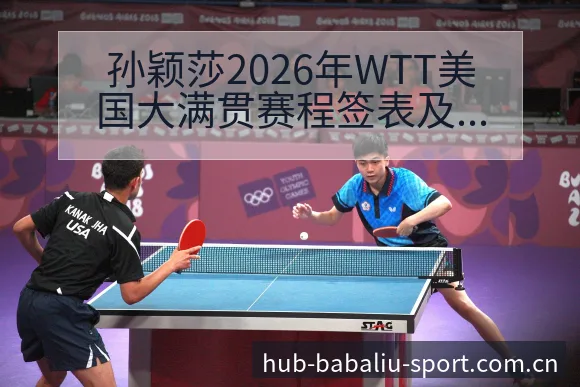 孙颖莎2026年WTT美国大满贯赛程签表及首战对阵分析 - 8868体育